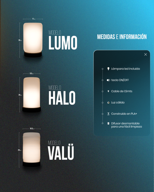Lámpara estilo Nórdico – HALO RGB WIFI - Image 8